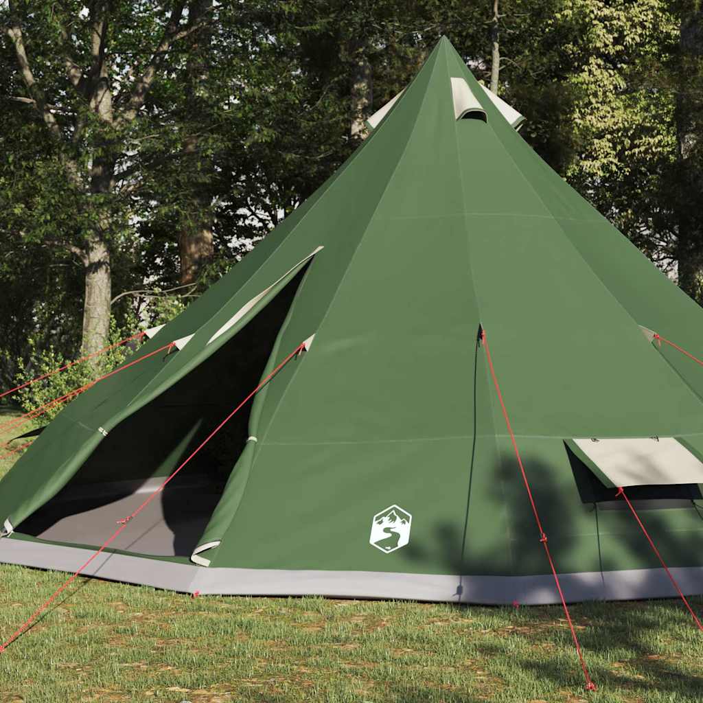 Vidaxx tipi familial tente tipi avec toit vert 560 x 560 x 300 cm