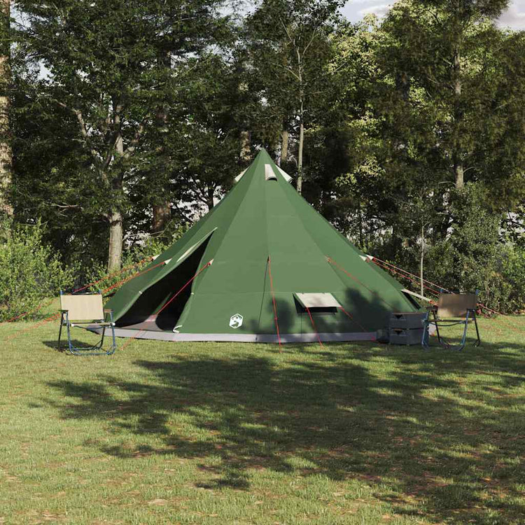 Vidaxx tipi familial tente tipi avec toit vert 560 x 560 x 300 cm