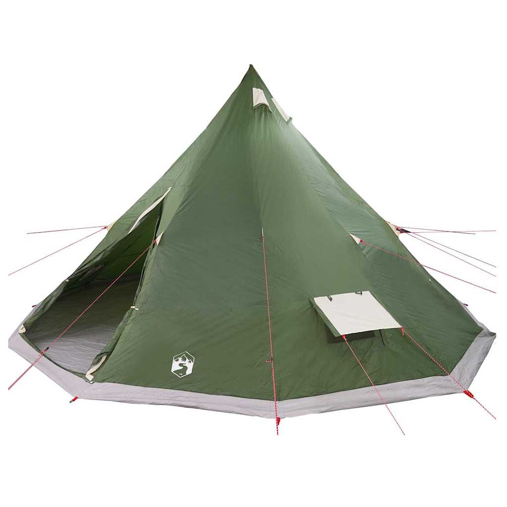 Vidaxx tipi familial tente tipi avec toit vert 560 x 560 x 300 cm