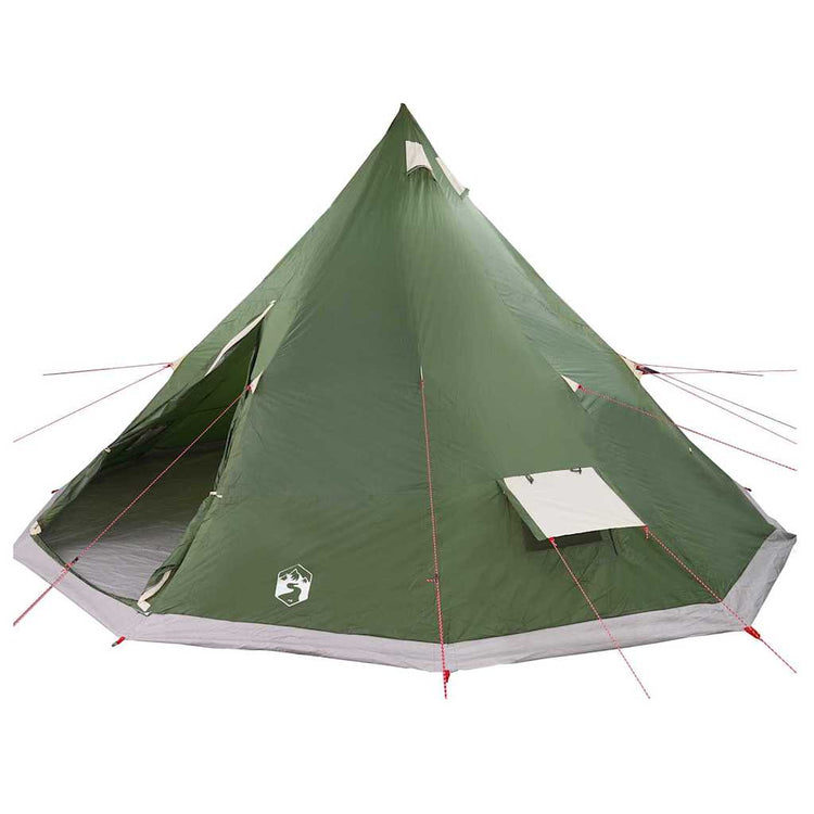 Vidaxx tipi familial tente tipi avec toit vert 560 x 560 x 300 cm