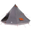 Vidaxx tente tipi familiale tipi gris et orange 560 x 560 x 300 cm