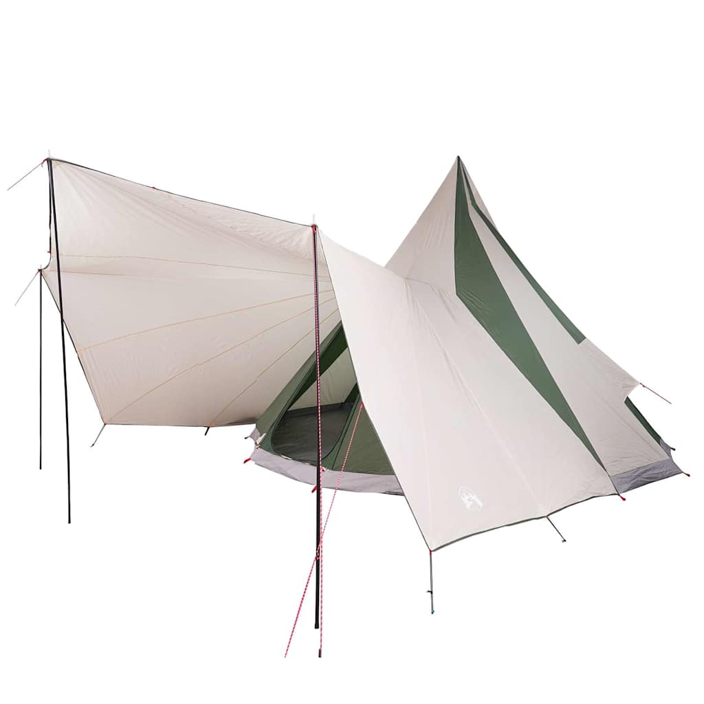Vidaxx tente tipi familiale tipi vert et beige 510 x 690 x 330 cm
