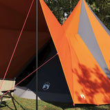 Vidaxx tente tipi familiale tipi gris et orange 510 x 690 x 330 cm - afbeelding 3