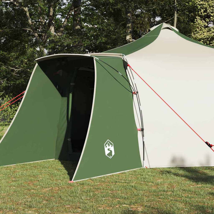Tente tipi Vidaxx avec toit tissu vert et beige 492 x 492 x 275 cm