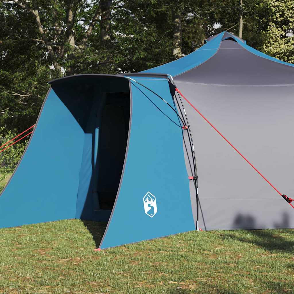 Tente tipi Vidaxx avec toit bleu et gris 492 x 492 x 275 cm en tissu