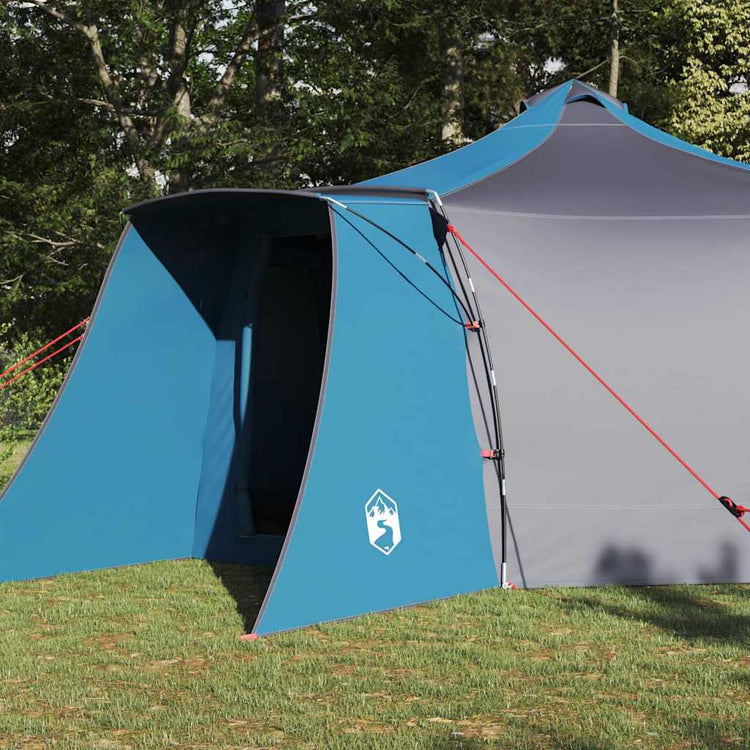 Tente tipi Vidaxx avec toit bleu et gris 492 x 492 x 275 cm en tissu
