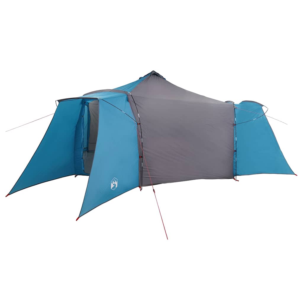 Tente tipi Vidaxx avec toit bleu et gris 492 x 492 x 275 cm en tissu