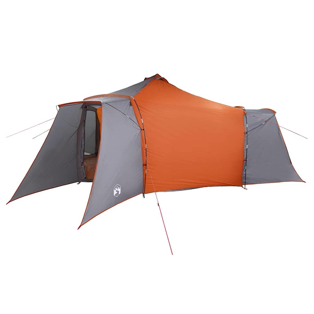 Tente tipi Vidaxx avec toit gris et orange 492 x 492 x 275 cm tissu