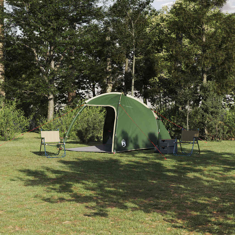Vidaxx tente maison verte 370 x 230 x 185 cm polyester et fibre de verre