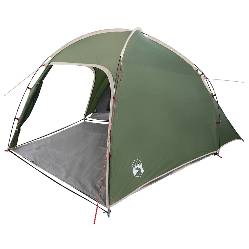 Vidaxx tente maison verte 370 x 230 x 185 cm polyester et fibre de verre