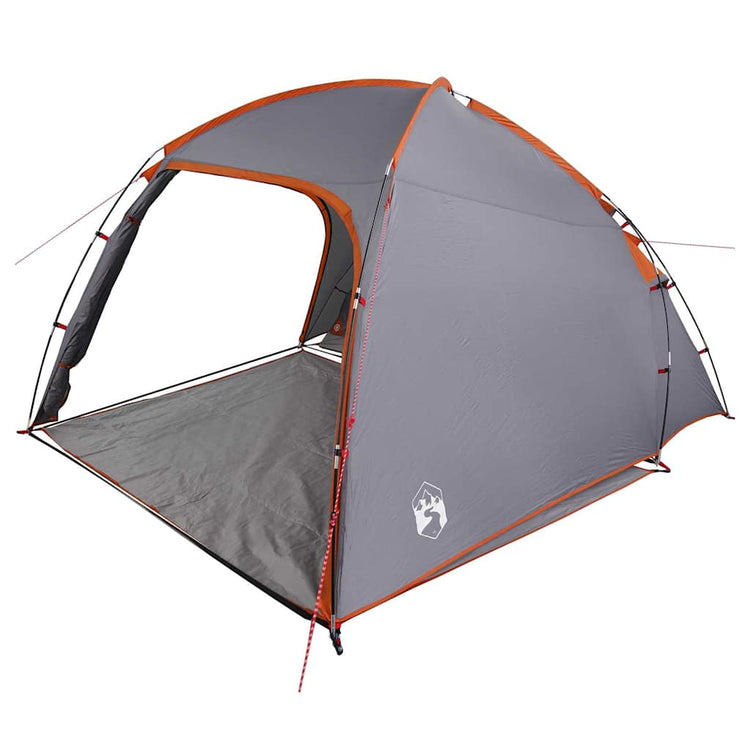 Tente Vidaxx gris et orange 370 x 230 x 185 cm polyester et fibre de verre