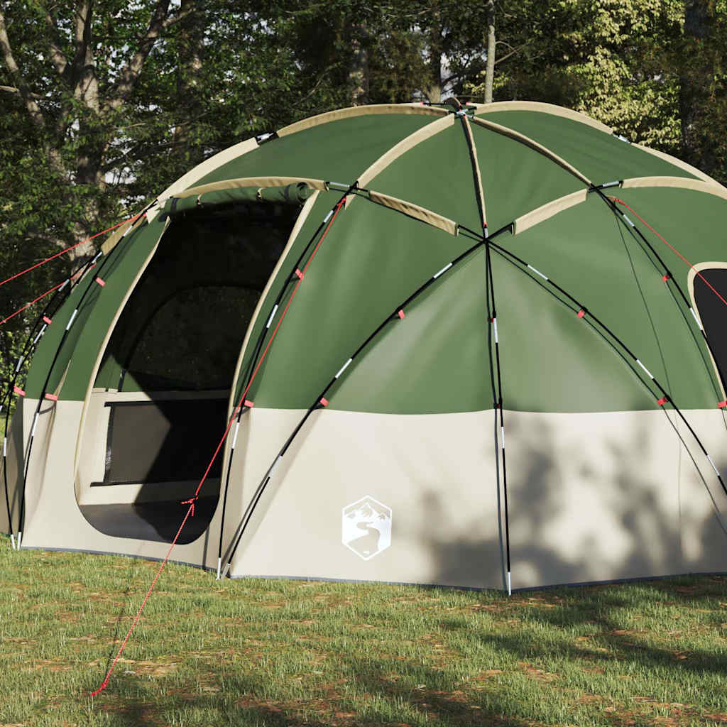 VidaXL tente de camping avec toit vert 475 x 475 x 235 cm polyester
