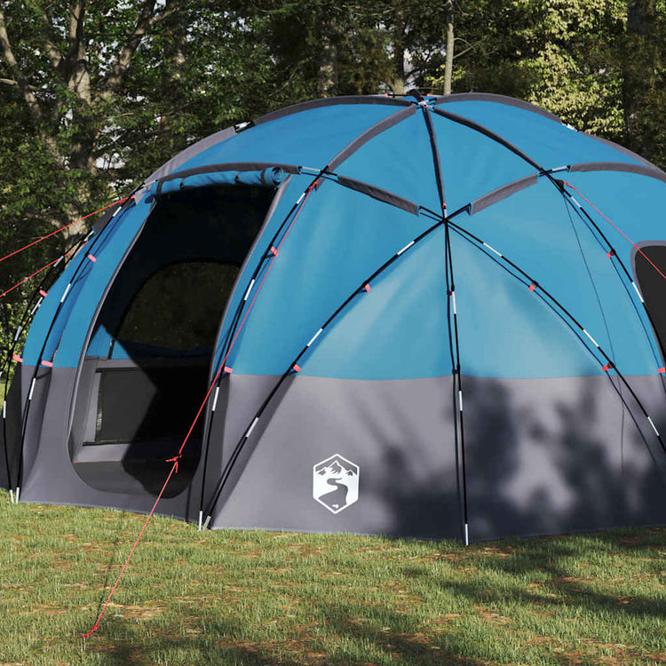 VidaXL tente de camping avec toit bleu 475 x 475 x 235 cm polyester