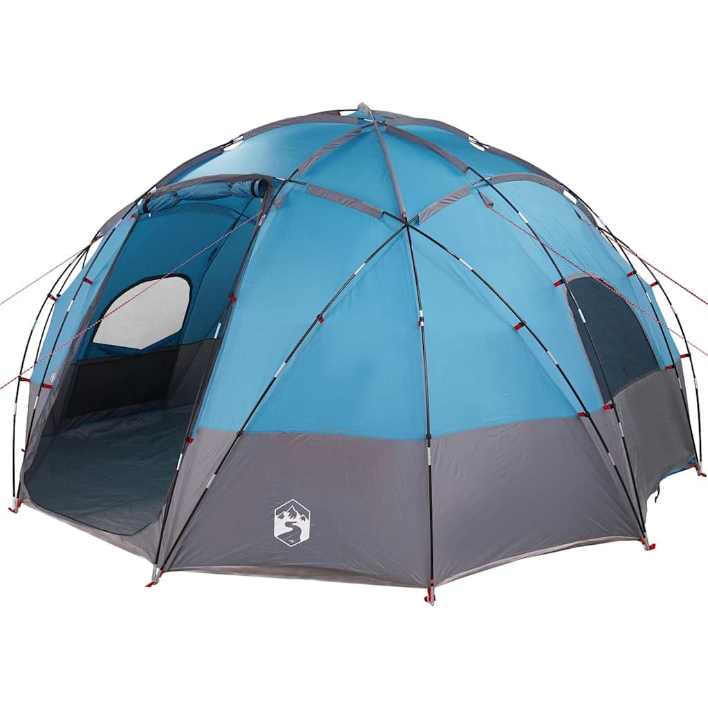 VidaXL tente de camping avec toit bleu 475 x 475 x 235 cm polyester