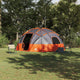 VidaXL tente de camping gris et orange 475 x 475 x 235 cm polyester