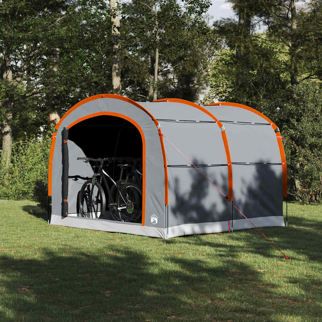 Tente Vidaxx avec toit gris et orange 268 x 240 x 191 cm polyester