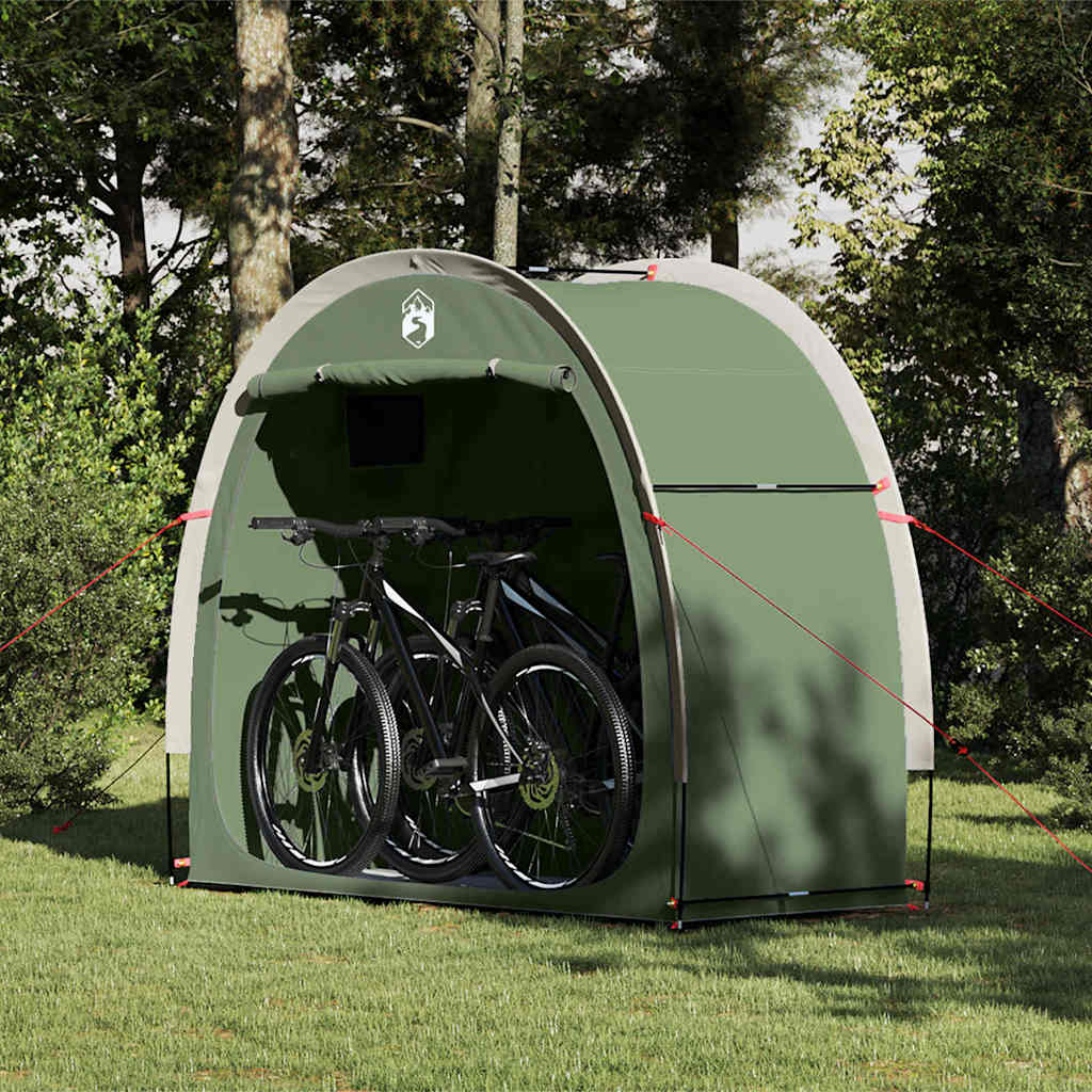 Vidaxx tente vélo avec toit avec rangement vert 210 x 90 x 174 cm