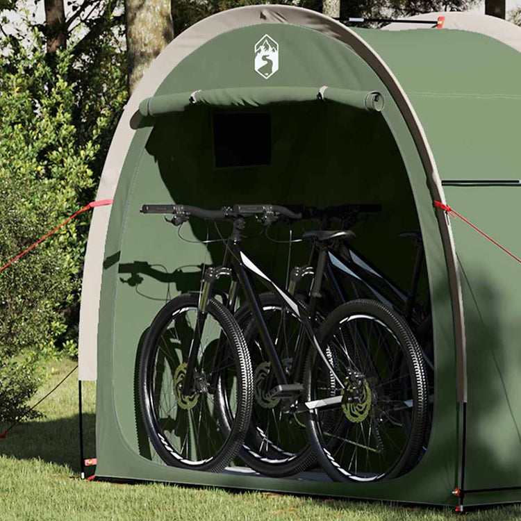 Vidaxx tente vélo avec toit avec rangement vert 210 x 90 x 174 cm
