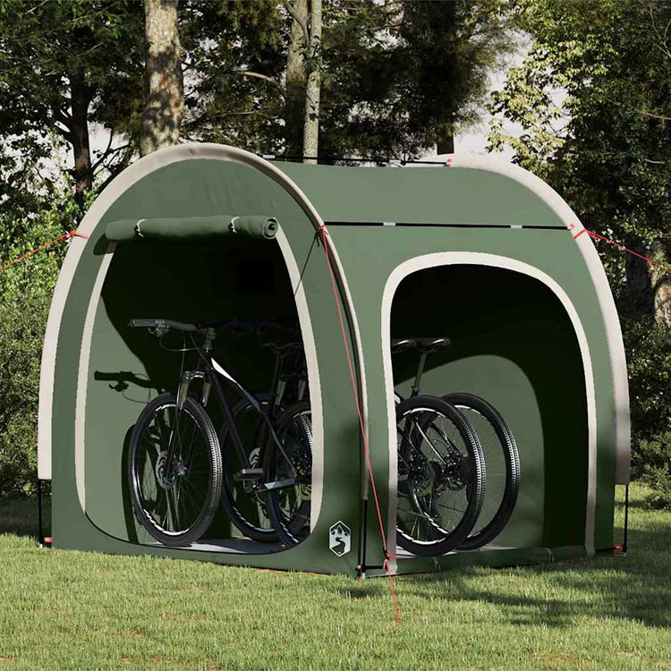 Vidaxx tente vélo avec toit avec rangement vert 218 x 156 x 180 cm