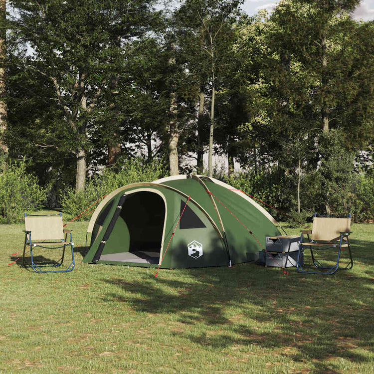 VidaXL tente de camping avec toit vert 308 x 268 x 130 cm polyester