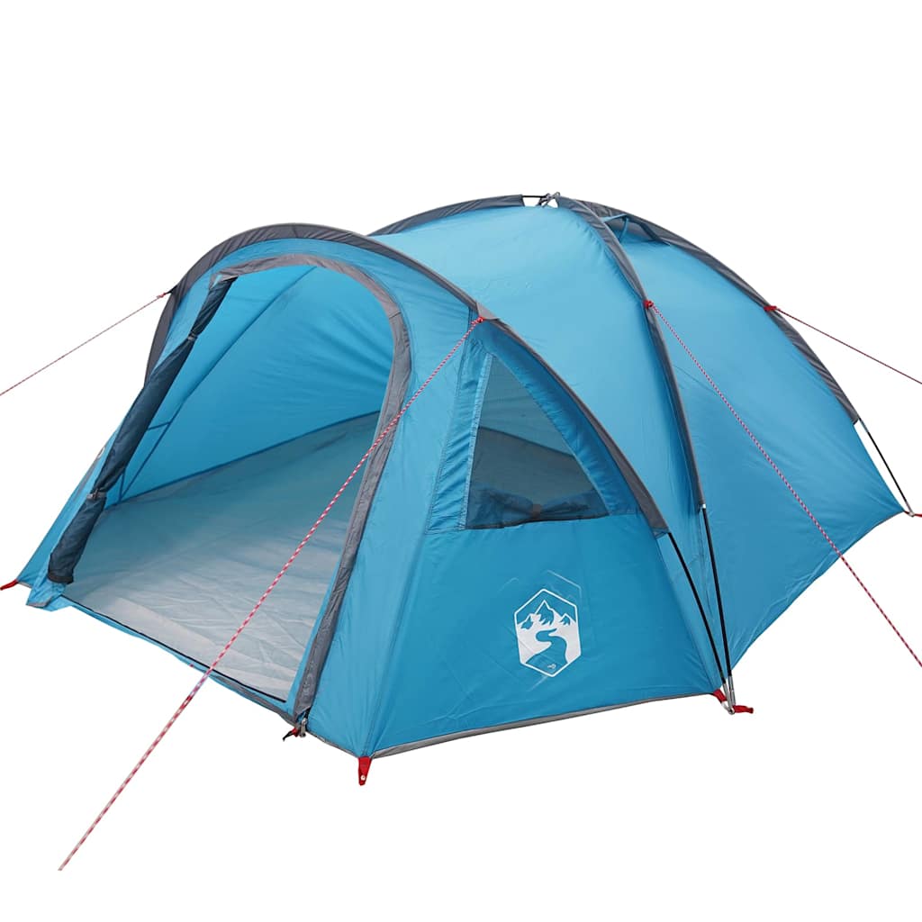 VidaXL tente de camping avec toit bleu 308 x 268 x 130 cm polyester