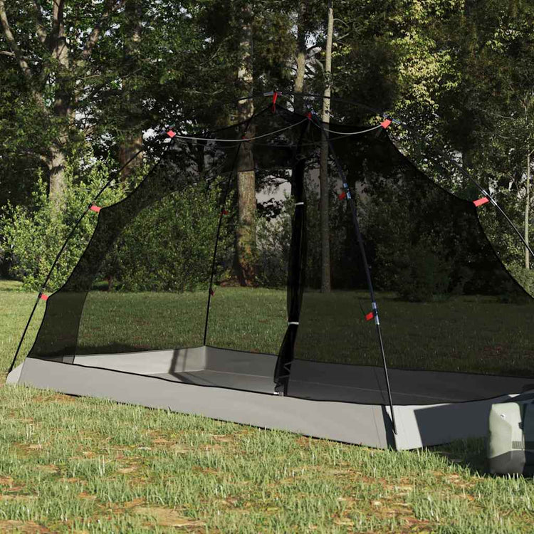 Tente VidaXL avec toit avec rangement gris et noir 236 x 108 x 120 cm