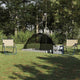 Tente VidaXL avec toit avec rangement gris et noir 236 x 108 x 120 cm