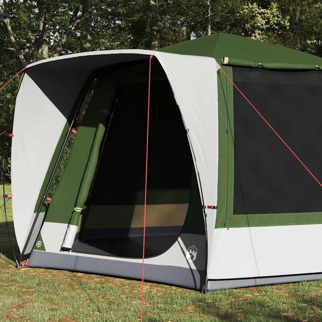 VidaXL tente de camping avec toit vert 420 x 420 x 227 cm polyester