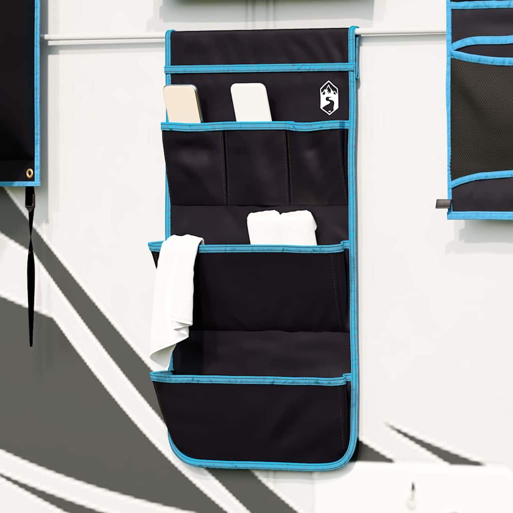 VidaXL sac de rangement avec rangement noir 66 x 40 cm oxford