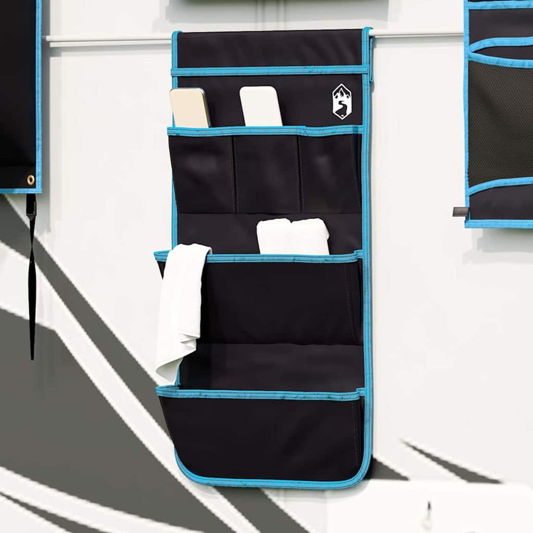 VidaXL sac de rangement avec rangement noir 66 x 40 cm oxford