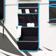 VidaXL sac de rangement avec rangement noir 66 x 40 cm oxford