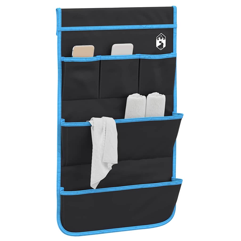 VidaXL sac de rangement avec rangement noir 66 x 40 cm oxford