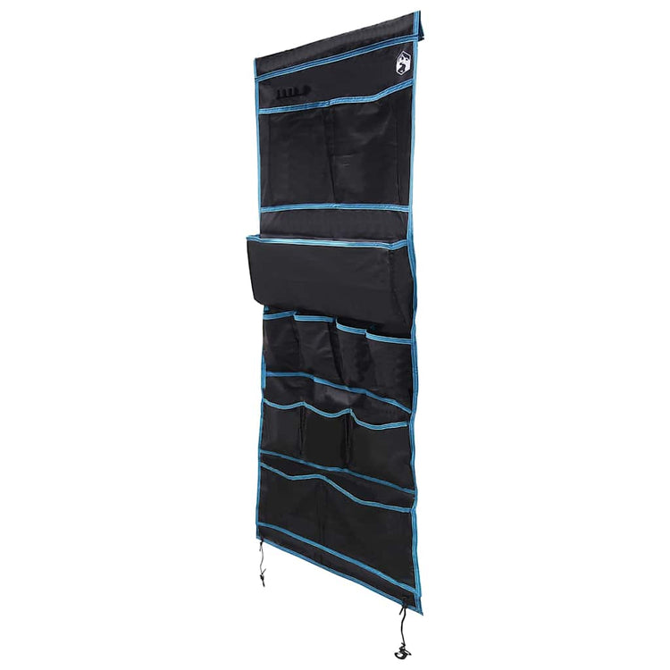 VidaXL sac de rangement avec rangement noir et bleu 161 x 58,5 cm oxford