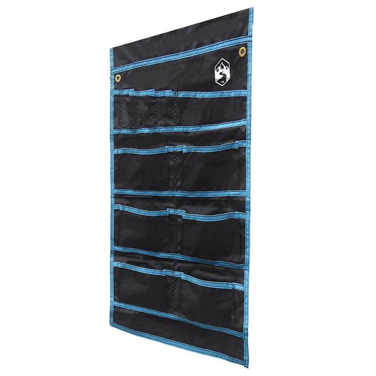 VidaXL sac de rangement avec rangement noir et bleu 63,5 x 40 cm oxford