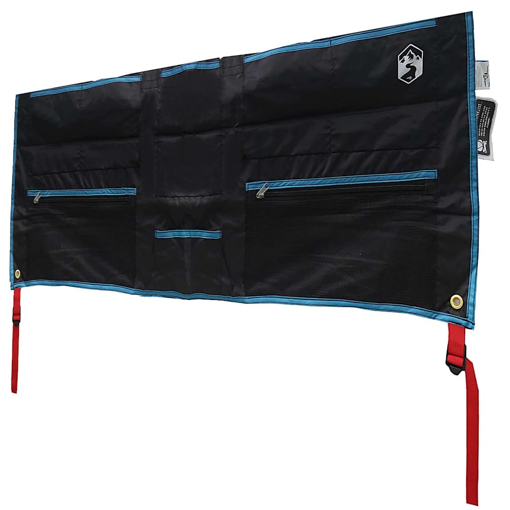 VidaXL sac de rangement avec rangement noir et bleu 98 x 47 cm oxford