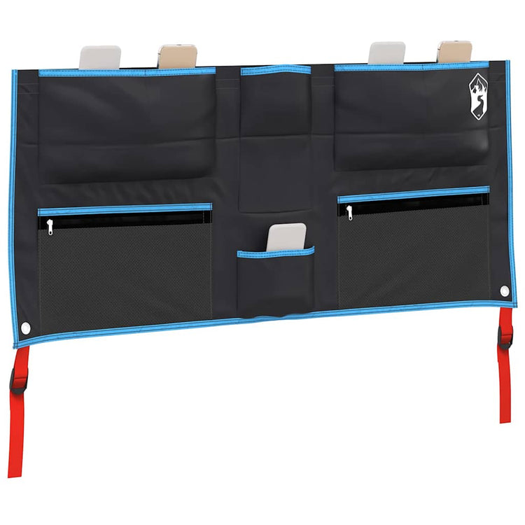 VidaXL sac de rangement avec rangement noir et bleu 98 x 47 cm oxford