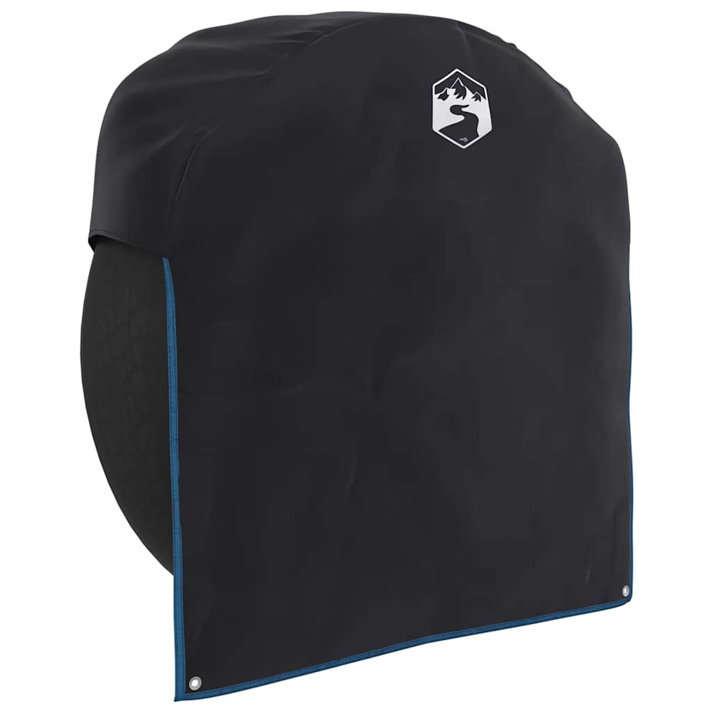 Vidaxl enjoliveur noir et bleu 108 x 76 cm oxford