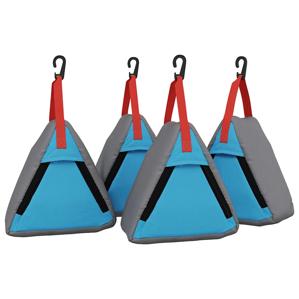 Vidaxx sac de rangement 4 pcs gris et bleu 24 x 16 x 24 cm oxford