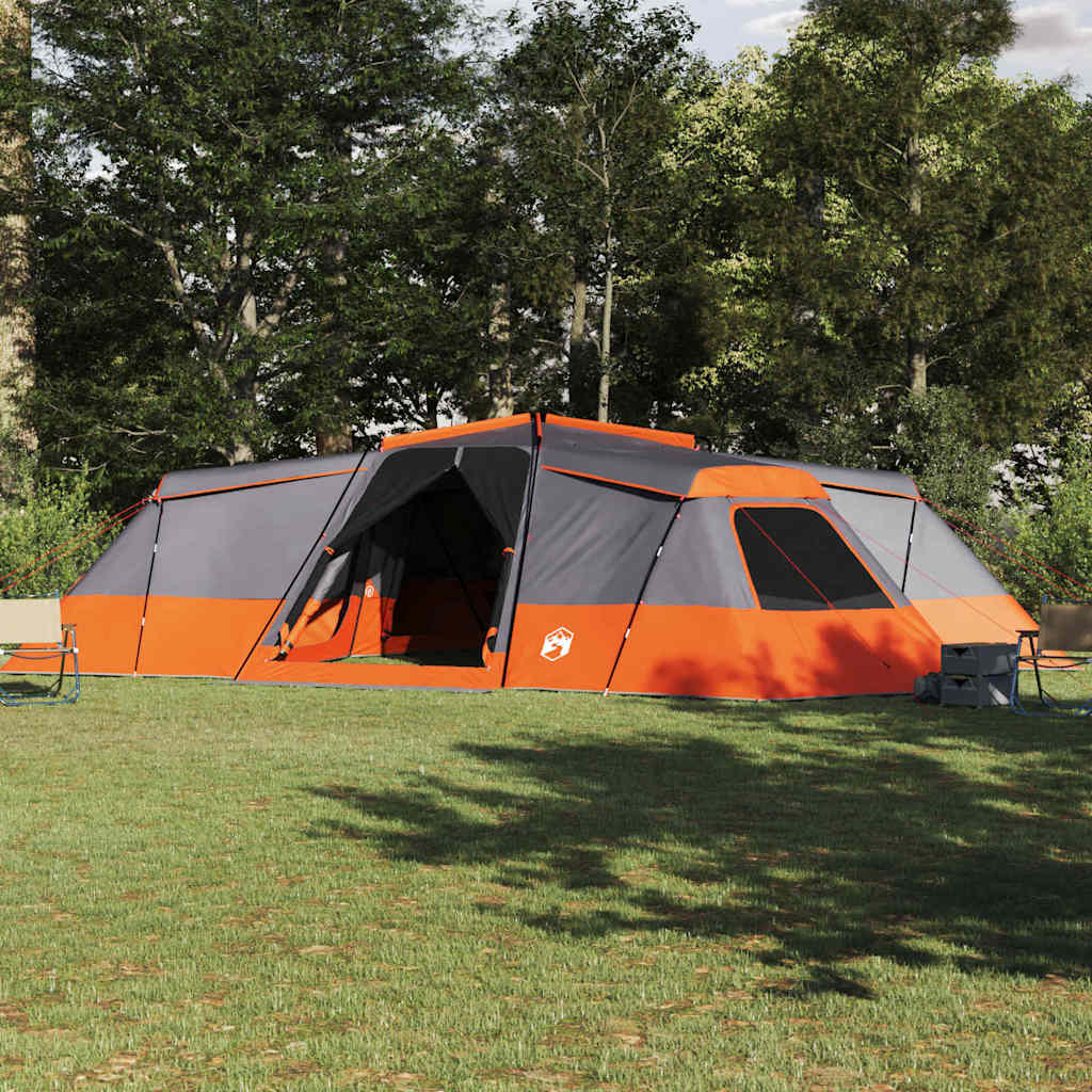 Tente familiale Vidaxx avec toit gris et orange 833 x 585 x 216 cm taffetas