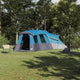 Vidaxl gezinstent avec dak avec opslag bleu 762 x 655 x 218 cm taft