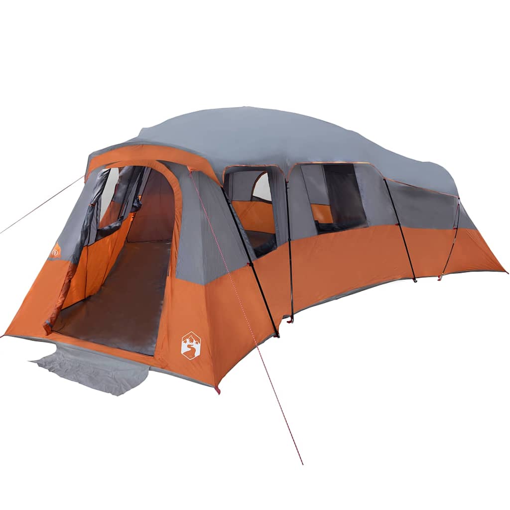 Tente familiale Vidaxx avec toit gris et orange 762 x 655 x 218 cm taffetas