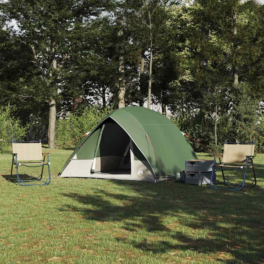 VidaXL tente de camping avec toit avec rangement vert 320 x 275 x 190 cm taffetas