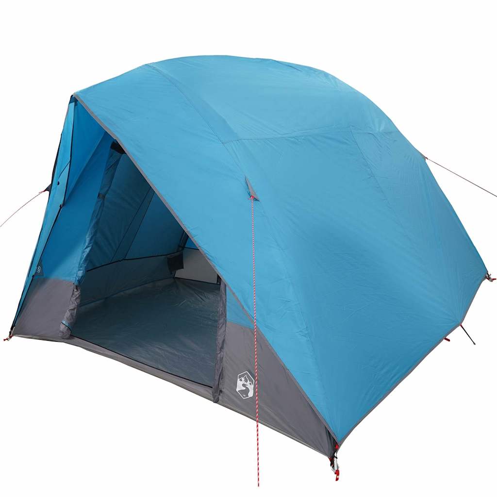 VidaXL tente de camping avec toit avec rangement bleu 320 x 275 x 190 cm taffetas