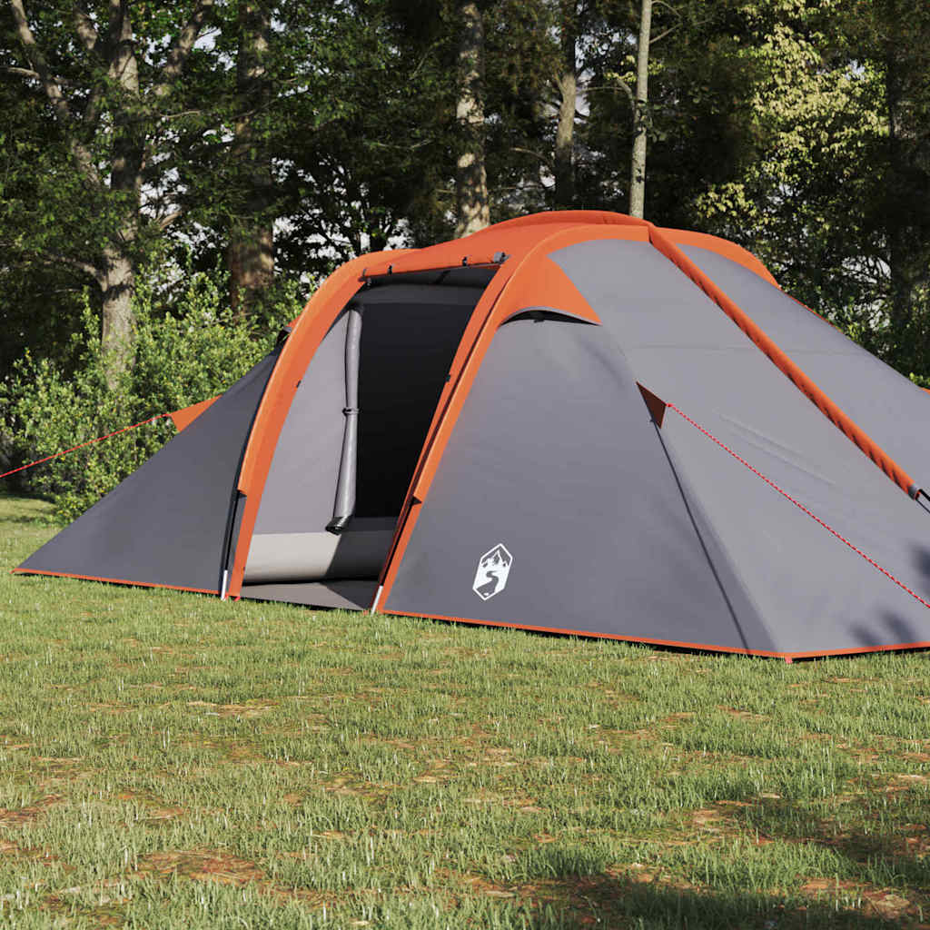 Tente tunnel Vidaxx avec toit gris et orange 510 x 240 x 156 cm taffetas
