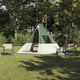 Vidaxx tente tipi avec toit avec rangement vert 383 x 338 x 217 cm taffetas