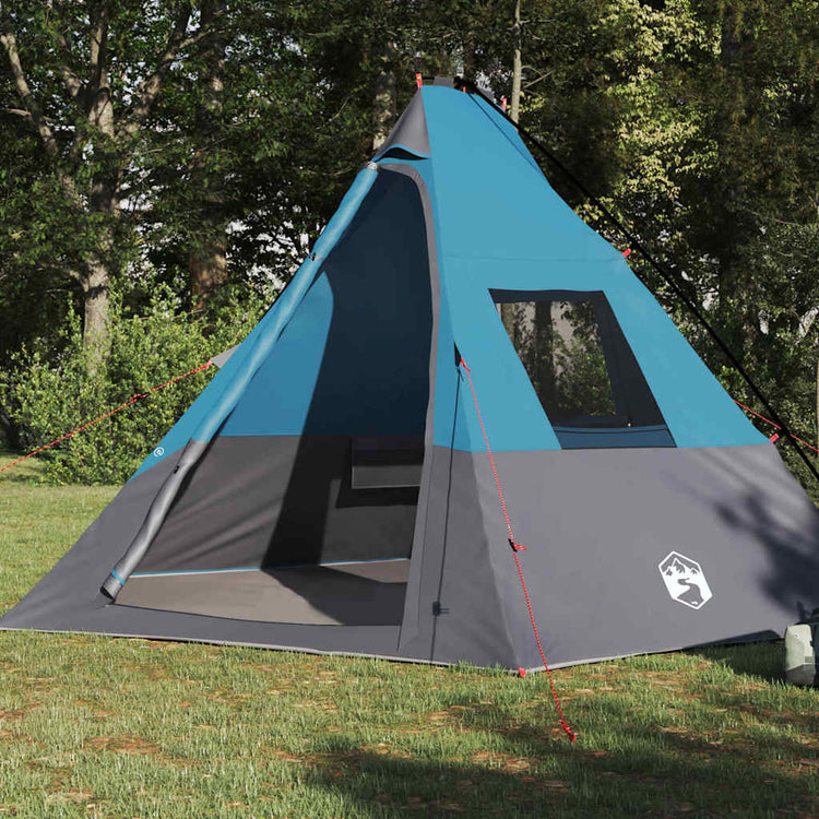 Vidaxx tente tipi avec toit avec rangement bleu 383 x 338 x 217 cm taffetas