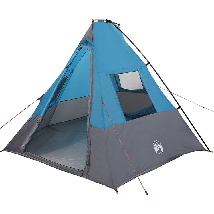 Vidaxx tente tipi avec toit avec rangement bleu 383 x 338 x 217 cm taffetas