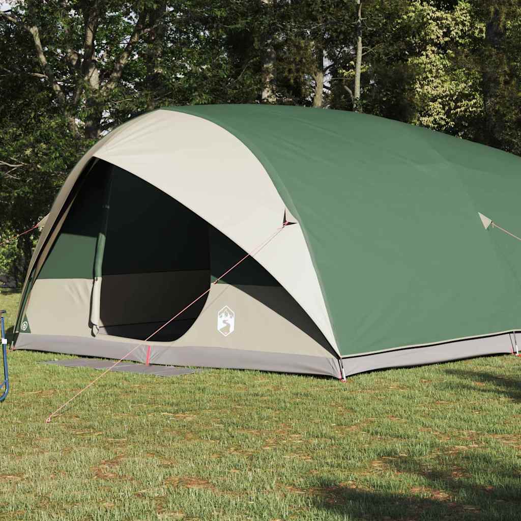 VidaXL tente tunnel avec toit avec rangement vert 500 x 348 x 200 cm taffetas