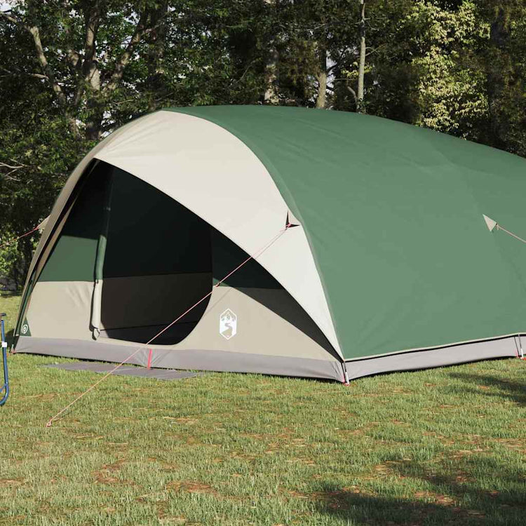 VidaXL tente tunnel avec toit avec rangement vert 500 x 348 x 200 cm taffetas