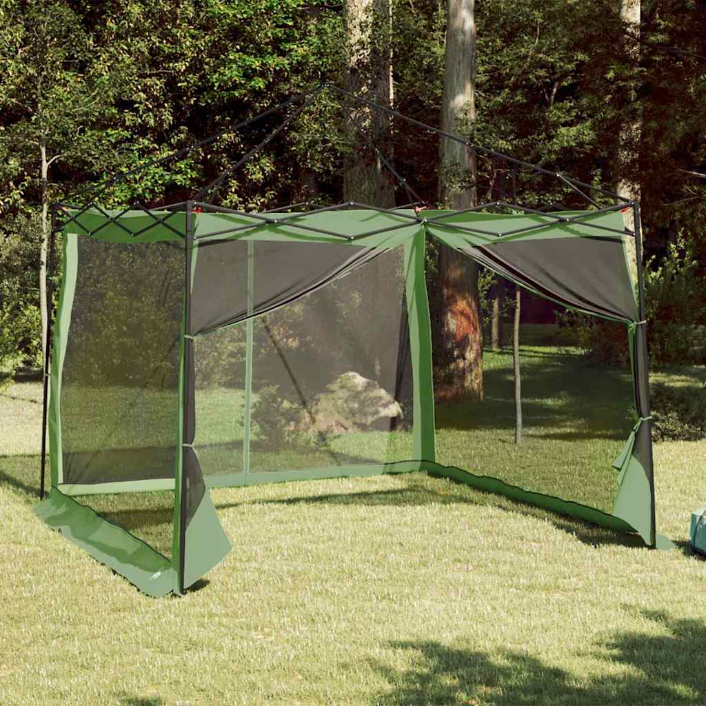 VidaXL tente intérieure avec toit avec rangement vert 303 x 303 x 196 cm taffetas